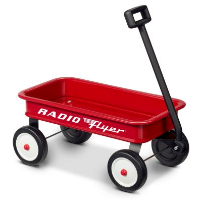 小紅復古四輪拉車